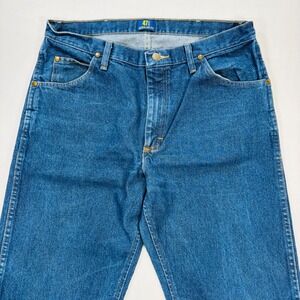Wrangler 47 MWZ Mens 36x38 Regular Fit Blue Denim Jeans Cowboy Cut